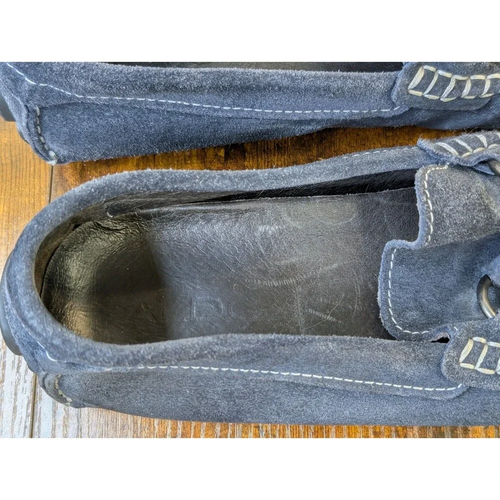 ALDO Men Suede Bit Loafers 11 Blue Driving Shoes Moccasins Slip On Carey Carey